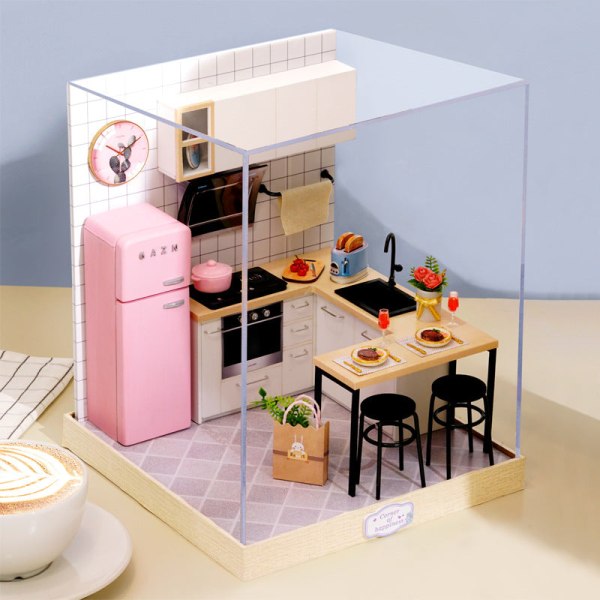 DIY House Making Mini 3D 3D-pusselmodell Barns träleksaker Födelsedagspresent CX Heaven and Earth