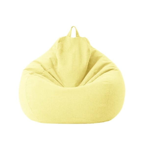 Store Små Late Sofaer Trekk Stoler uten Fyll Lin Stoff Lounger Sete Saccosekk Puff Couch Tatami Stue Saccosekker C 85x105cm