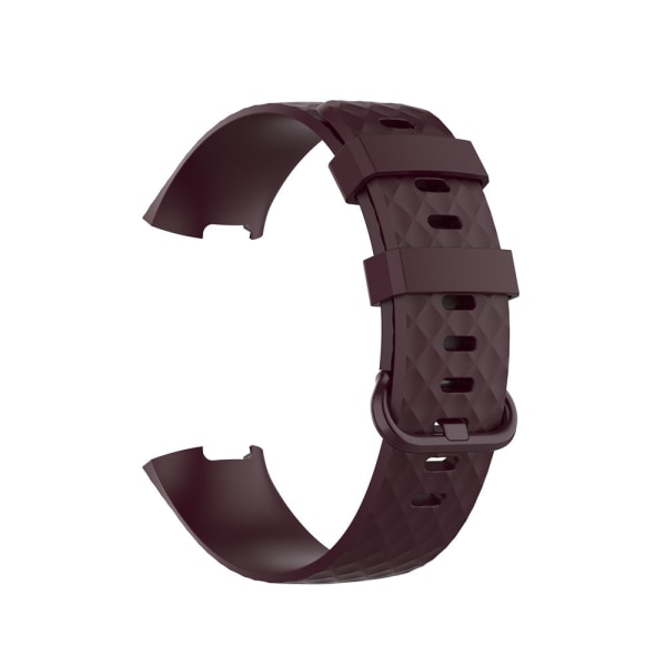 Klockarmband för Fitbit Charge 4 Armband Sport Klockarmband Silikonarmband för Fitbit Charge 3/3 SE Tillbehör Dark gray S
