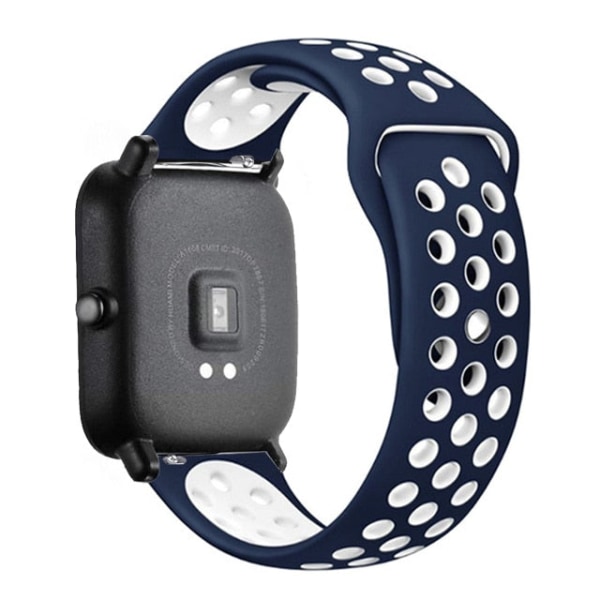 20mm/22mm silikonband för Amazfit GTS/2/2e/GTS2 Mini/GTR 42mm/47mm/GTR2/2e/stratos 2/3 Sportklocka Watch Amazfit bip-rem bule-white 22mm watch band