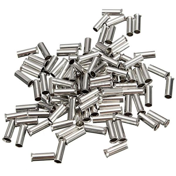 100 st Oisolerade Trådkopplingshylsor Elektrisk Kabelterminal Koppar Ren Förtent Krympterminal 0.5mm2-16mm2 22-10 AWG 0.5 mm2