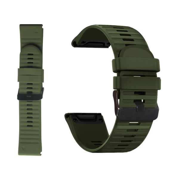 Watch 26mm lämplig för Garmin Fenix ​​5X/6X/Fenix3 HR Army Green