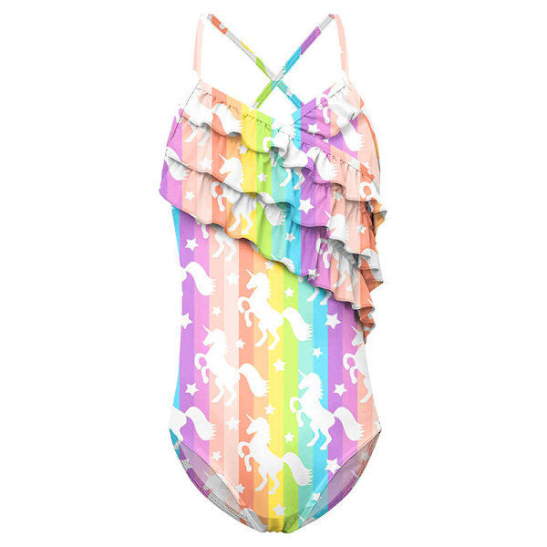 Badedrakt Jente Ettdelt Sommerbadedrakt Model F 120cm