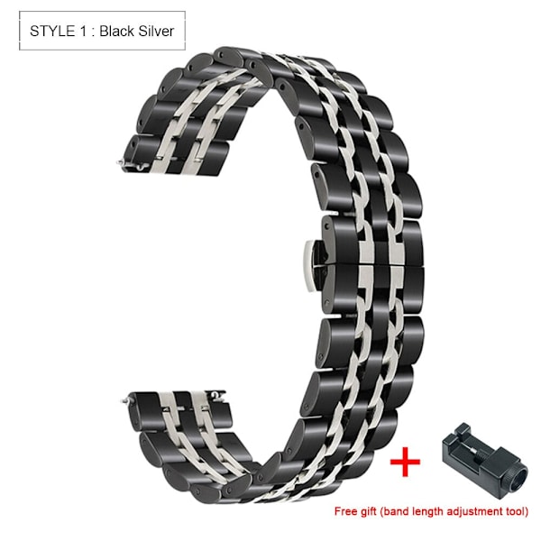 Håndleddsreim for HUAWEI WATCH GT 2 Pro gt2pro Metall rustfritt stål Reim Armbånd For HUAWEI gt2 pro Klokkereim Tilbehør Silver 2 For HUAWEI GT2 Pro