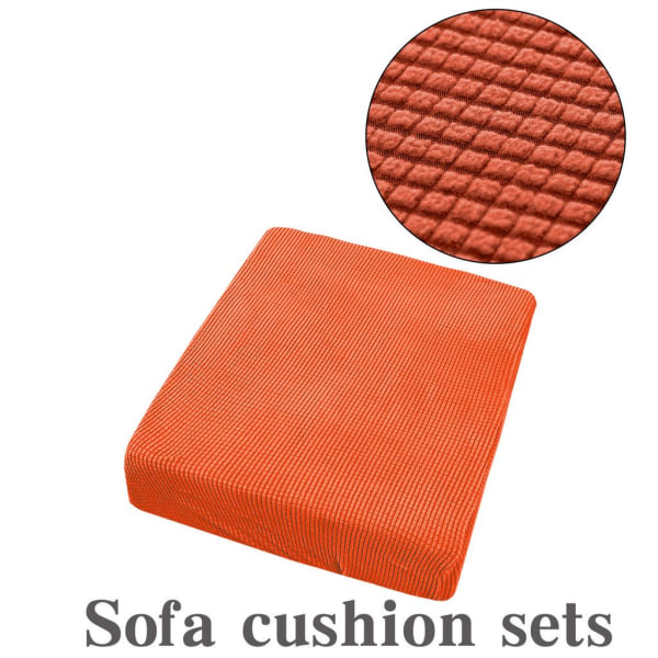 Dammtäta överdrag Skyddstyg Byte av heminredning Stretchig soffa Sits Cover Cover Orange 4 Seater