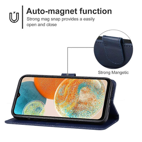 Läderfodral för Samsung Galaxy A23 5G Blue