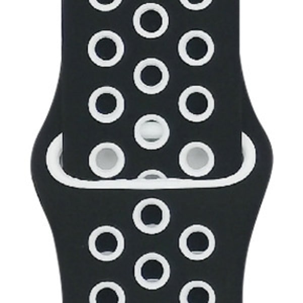 Klockarmband för Apple Watch iWatch för S10-46mm 42/44/45/49mm-S 1 svart + vit