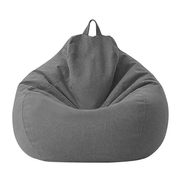 IPL Bean Bag Soffa Avtagbar och tvättbar cover med innerfoder Inga fyllningar Enkelstolsmöbler för barn och vuxna Grey 70*80CM