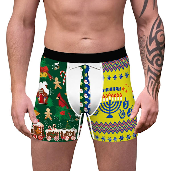Hur Grinchen stal julen Cosplay Kalsonger Boxershorts Man bomull Herr Kalsonger Andningsbara Herrunderkläder Prop 3
