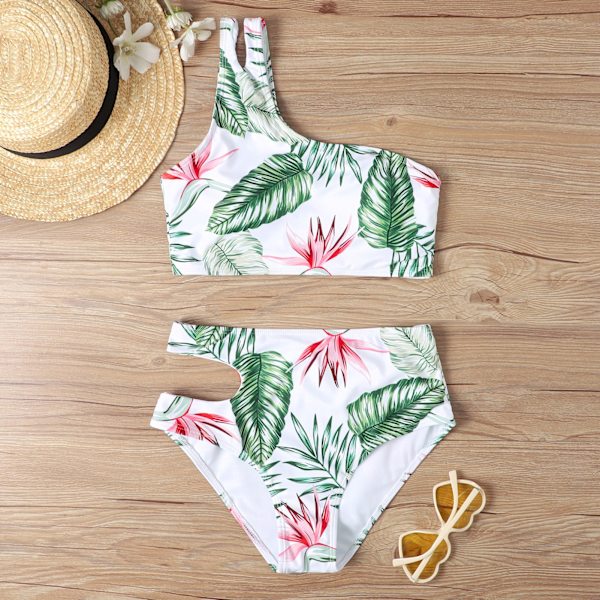 Uimapuku Seksikäs Korkea Vyötärö Monivärinen Painettu Bikini Naisten Fissio Uimapuku Bikini Cows pattern M