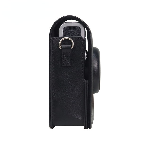 Polaroid Läder Kameraväska Mini Evo Förvaring Läderfodral PU Läder Kamera Skyddsväska Digital Fotografering Läderfodral Black texture