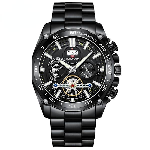 Lysende Trendy Studenterure Herre Tourbillon Ikke-Automatisk Mekanisk Ur 2421H