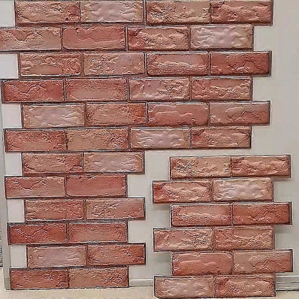 10-pack 3D Tegel Tapet Väggdekal, 30 x 30 cm Sten Väggdekal, PVC Självhäftande Väggplatta, 3D Väggpaneler, Dekorativ Väggbeklädnadspanel