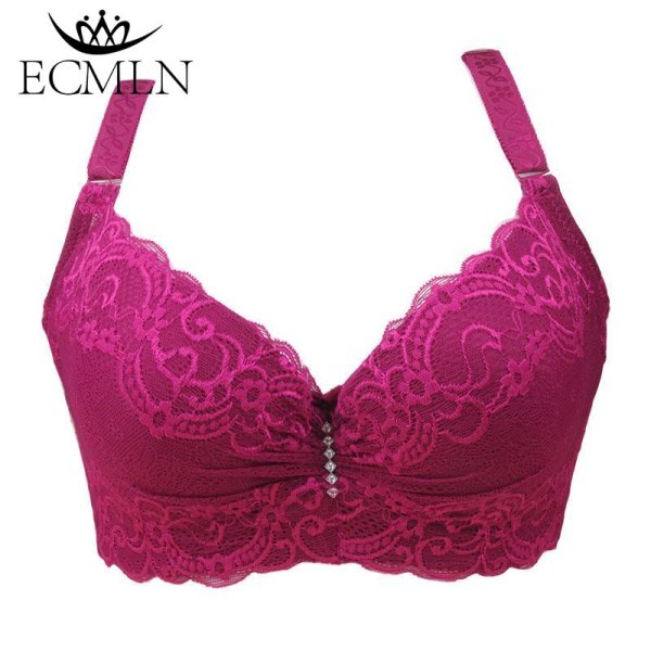 80-105 C/D Dam BH Plus Stor Stor Storlek Super Push Up Bralette Spets Intimates Sexiga Underkläder Underkläder Bygel Red 90C