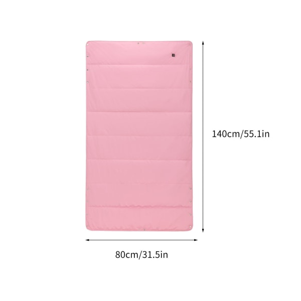 USB Uppladdningsbara Elektriska Filtar Varm Värmesjal Kontorsfilt Tvättbar Köldtålig Och Konstant Värmande Filt Sovöverdrag Pink blanket