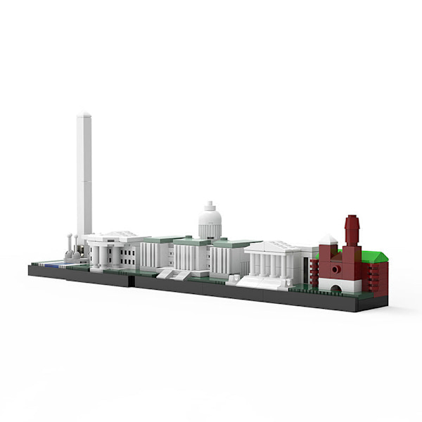 MOC-50791 Street View Arkitektur Washington DC Skyline Byggeklodser Ornamenter Børnelegetøj Samling af Byggeklodser Default Title