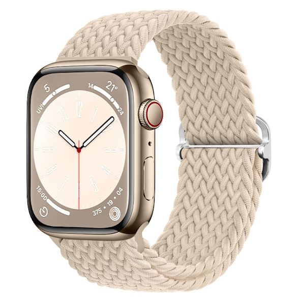 Klockarmband för Apple Watch iWatch 42/44/45/46/49mm 42m vit