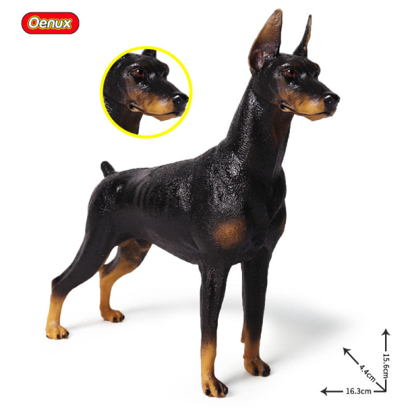 Oenux Nya Stora Hund Djursimulering Bullterrier Rottweiler Corgi Shiba Inu Bully Hund Actionfigurer PVC Härliga Husdjursmodell Leksaker 2pcs7