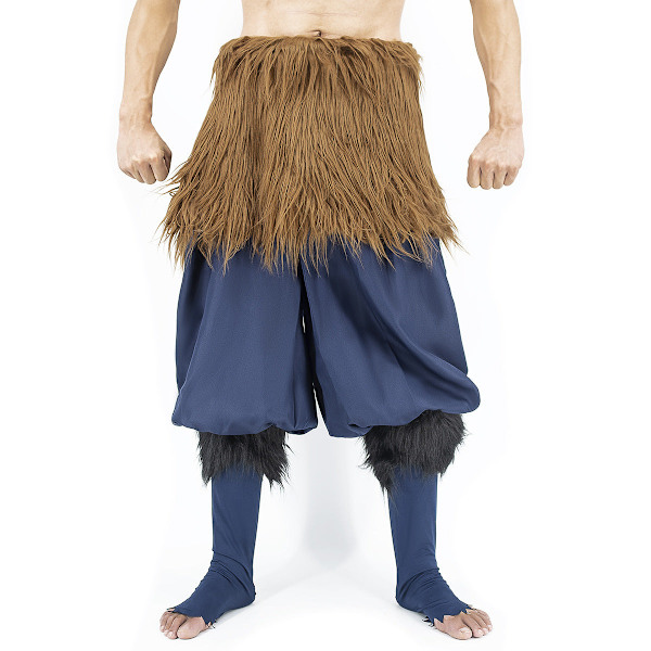 Demon Slayer Kimetsu No Yaiba Hashibira Inosuke Cosplay Kostymer Byxor Huvudbonad vildsvin Halloween för man kvinna style 3 One Size