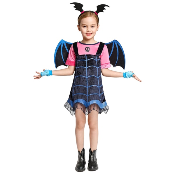 Disney Maleficent Halloween Kostume Kjole til Piger Vampyr Mirabel Isabella Prinsesse Cosplay Festkjole Piger Charm Kjoler 4T Maleficent set D
