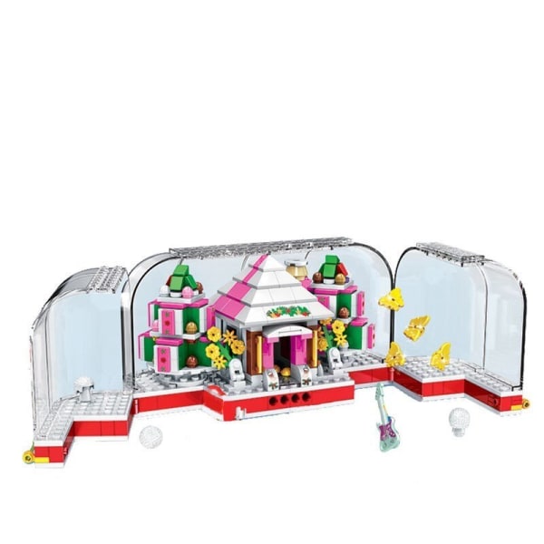 Juleby Gatebilde Tog Byggeklosser Jul Vinterlandsby Godt Hus Julenissen Klosser Leker Barn Julegaver 220PCS