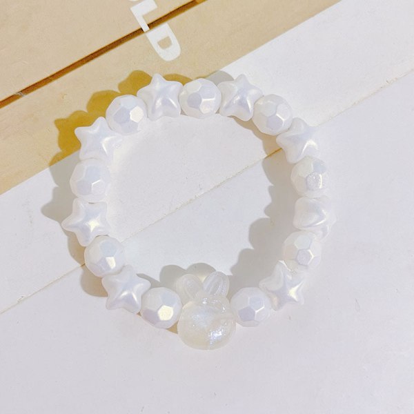 Xiaohongshu Samme Stil Studenter Armbånd Lysende Kaninarmbånd Søte Tegneserie Tilbehør Color luminous rabbit/boxed
