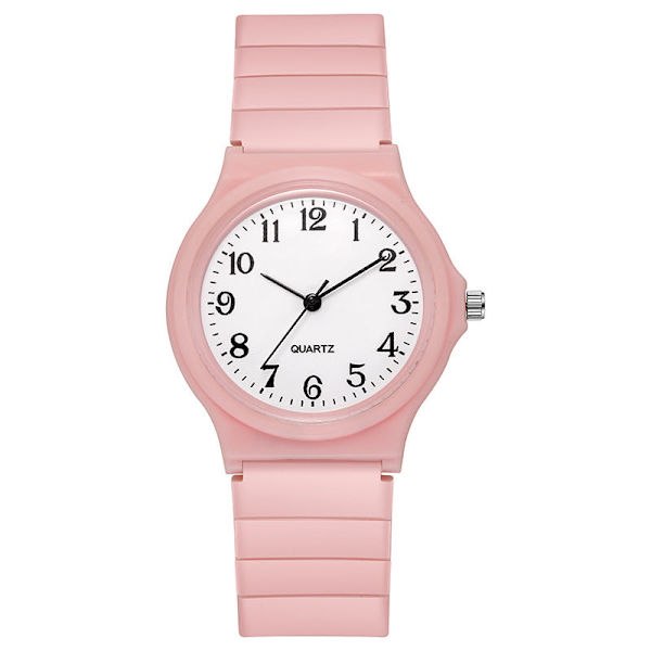 Studentklokke Pointer Barneklokke Dameklokke Quartzklokke Black Watch with white surface