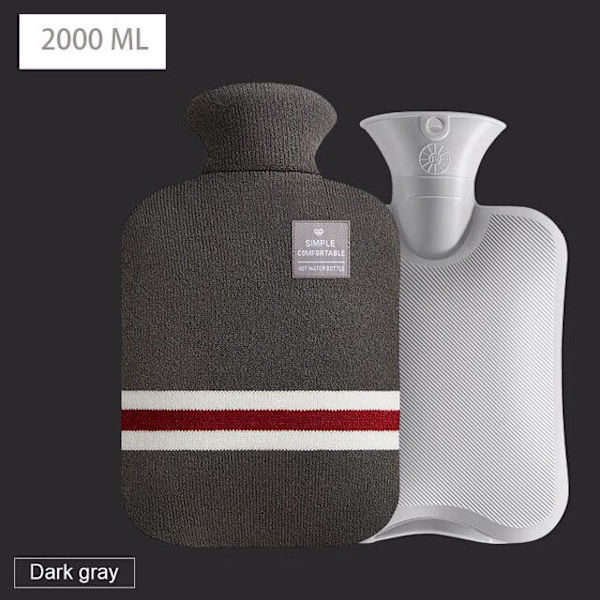 Sød Varmtvandsflaske Vandfyldende Varmtvandsflaske til Kvinder Varm Mave Hænder og Fødder Hold Hånden Varmere Varmtvandsflaske pifen2000ml