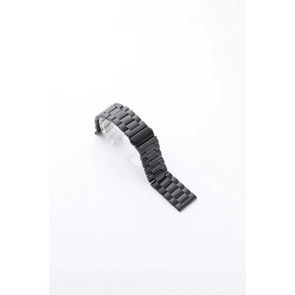 Klockarmband för Apple Watch iWatch 42/44/45/49mm svart rem elektroplätering