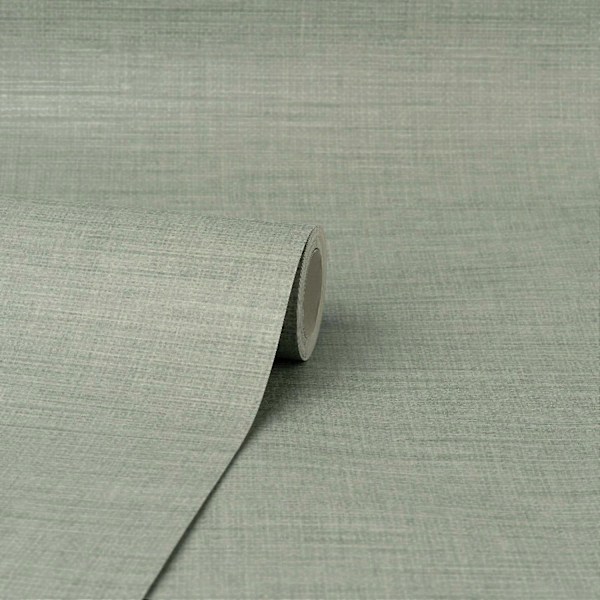 Crown Wallcoverings Akina Textur Salviagrön Tapet
