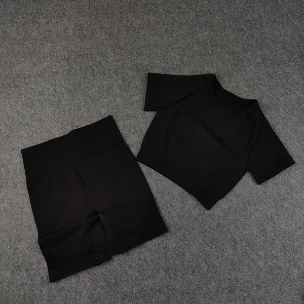 Yoga Set Träningskläder Sportbyxor BH Fitness Löpning Sportset För Kvinnor blue-FF M