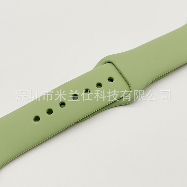 Klockarmband för Apple Watch iWatch 38/40/41/42mm-S10 utökad storlek ML kod 31 officiell mintgrön