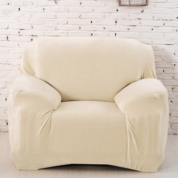 Tykt plys stof sofa betræk sæt 1/2/3/4 personers elastisk sofa betræk sofa betræk til stue slipcover stol sofa håndklæde 1 stk Beige 3-seater 190-230cm