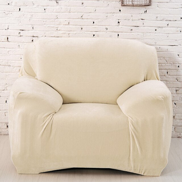 Tykt plysjstoff sofatrekk sett 1/2/3/4 seter elastisk sofatrekk sofatrekk for stue trekk stol sofahåndkle 1 stk Wine Red 2-seater 145-185cm