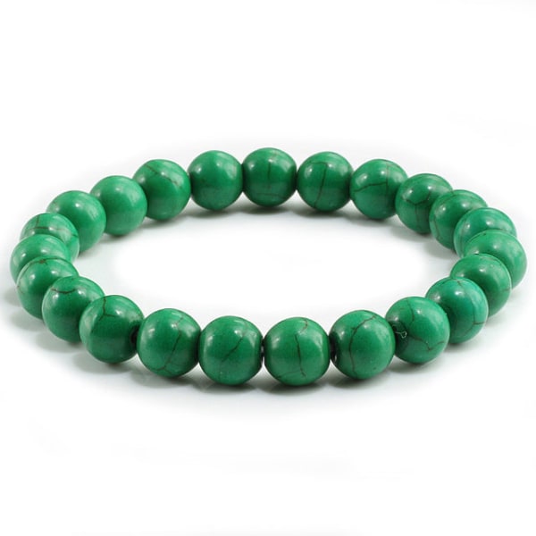 Natursten Lava Matt Hematit Pärlor Armband Mode Charm Buddha Bön Armband För Män Kvinnor Yoga Smycken Gåvor pulseras Green 18cm