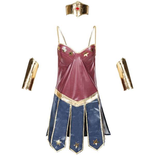 S-3XL Halloween Wonder Woman Kostym Vuxen Party Scenkläder Cosplay Wonder Women Picture color XXXL