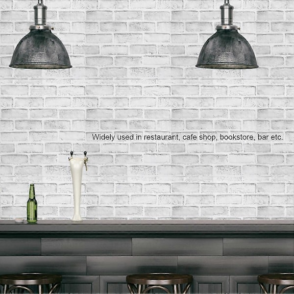 10M 3D Effekt Veggmaleri Moderne Steinmur Dekorativt Tapet Hjem Cafe Bar