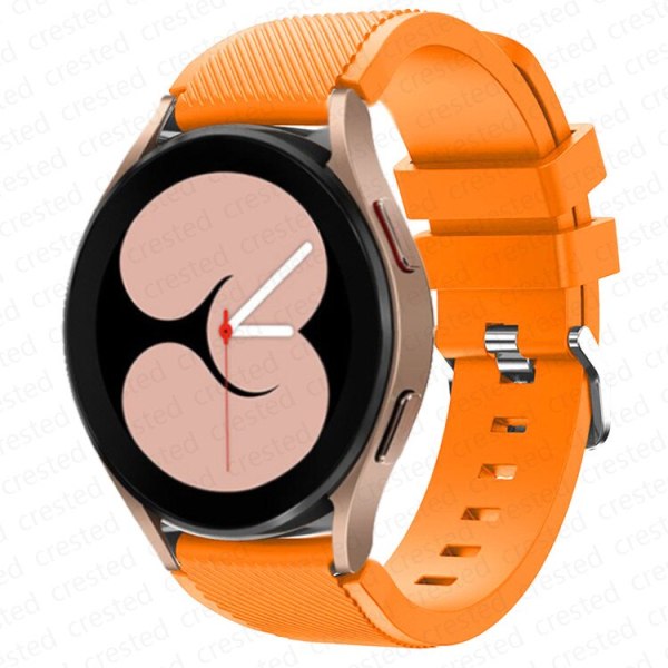 20mm 22mm Band för Samsung Galaxy Watch 4/Classic/3/46mm/42mm/Active 2 Gear S3/S2 Silicone Armband Huawei GT/2/GT2 Pro Trap Orange 22mm