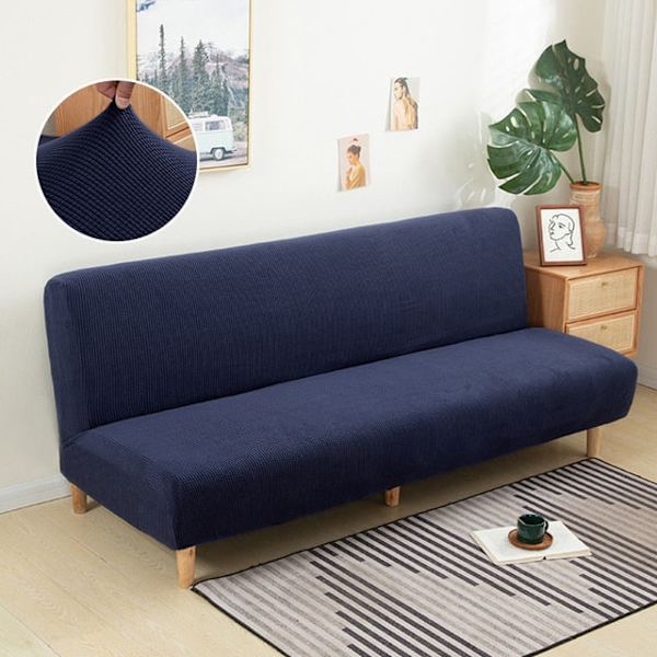 Selkänojaton vuodesohvan päällinen Polar fleece ilman käsinojia Painetut päälliset Joustava suojus Taitettava huonekalujen koristelu Penkinpäälliset 3 L Size