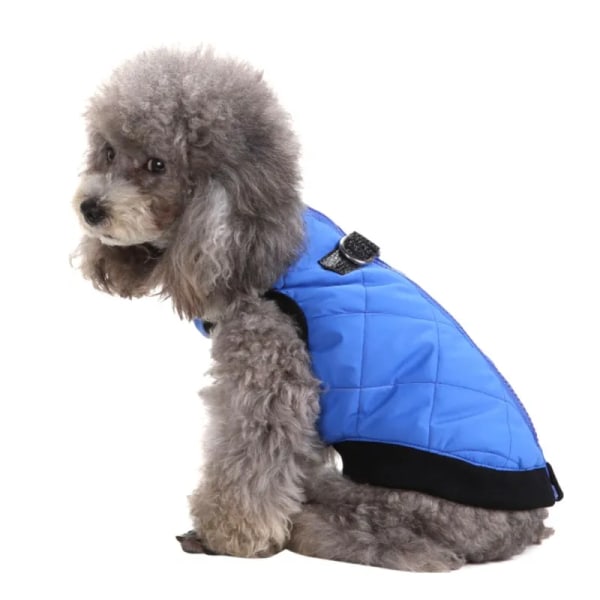 Vinter Husdjurskläder Varm Jacka Kappa Med Dragkedja Hundkläder Fritidskläder För Chihuahua Fransk Bulldog Outfits Purple S