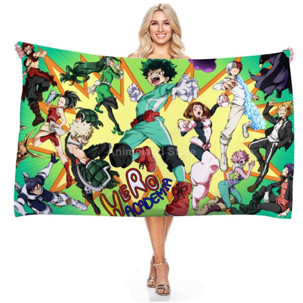 My Hero Academia Badehåndkle Anime 3d Delikat Mikrofiber Badehåndkle Utendørs Teppe Stue Hjem Dekor Svømming Mote 9 75X150CM