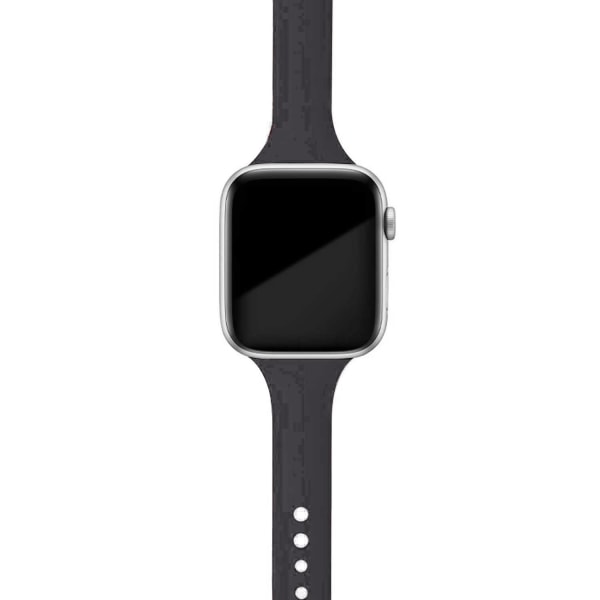 Smal rem för Apple watch band 40mm 44mm 38mm 42mm Silikon armband armband klockband correa iWatch 6 se 5 4 3 7 45mm 41mm cocoa 28 42mm 44mm 45mm
