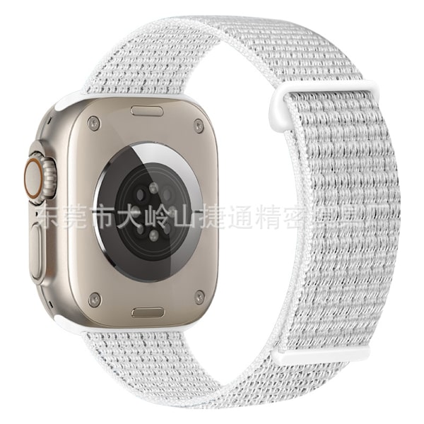 Klockarmband för Apple Watch iWatch 42/44/45/46/49mm reflekterande vit