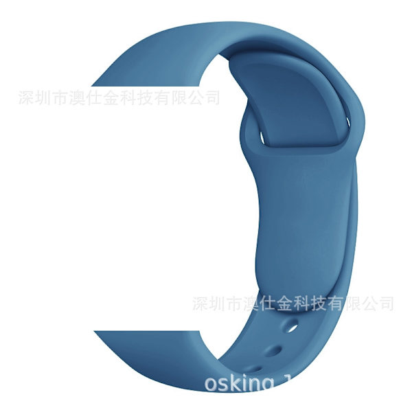 Klockarmband för Apple Watch iWatch 38/40/41/42 S10 M/L Enfärgad Blå
