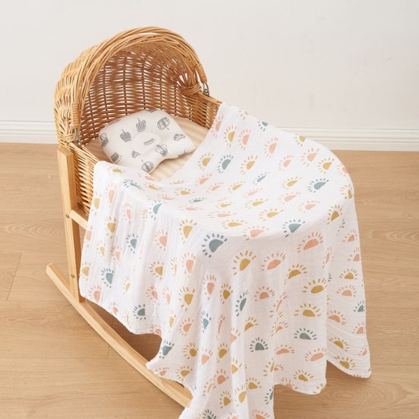 Kangobaby #Bambu bomullsmode# Inomhus och utomhus När som helst Överallt Baby Wrap Muslin Spolfilt BC46