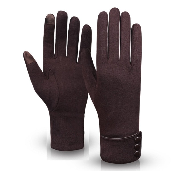 Rimiut Dame Touch Screen Vinterhandsker Efterår Varme Handsker Håndledsvanter Kørsel Ski Vindtæt Handske luvas guantes handschoenen Gray One Size