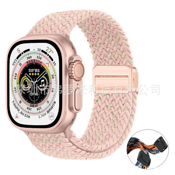 Klockarmband för Apple Watch iWatch 38/40/41mm Starlight Rosa