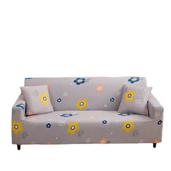 Tygsofföverdrag Kombination Imperial Konkubin Enkel Fullständig Sofföverdrag Nordisk Stil Elastisk Mjölksilke Sofföverdrag Lemon Double seat: 145-185cm