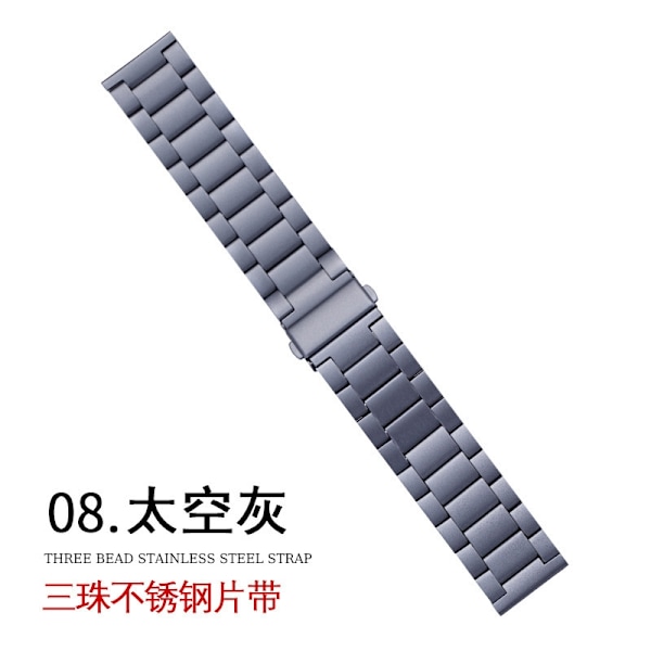 Klockarmband för Apple Watch iWatch för 1-9 generationen SE 42-44-45-49mm s10: 46mm Rymdgrå