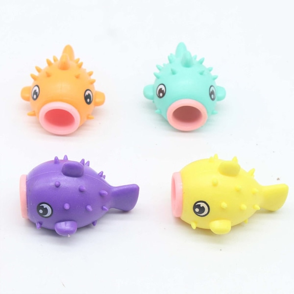 Söt fisk med tungan ut Klämdekompressionsleksaker Fidget toys Frigör tryck Barnleksak för barn Födelsedagspresent Default Title